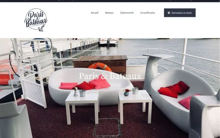 Aperçu du projet parisetbateaux.com