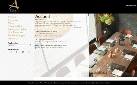 Aperçu du projet bistrolatelier.fr
