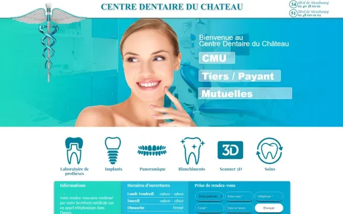 Aperçu du projet centre-dentaire-du-chateau.com