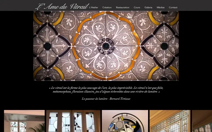 Aperçu du projet lameduvitrail.fr