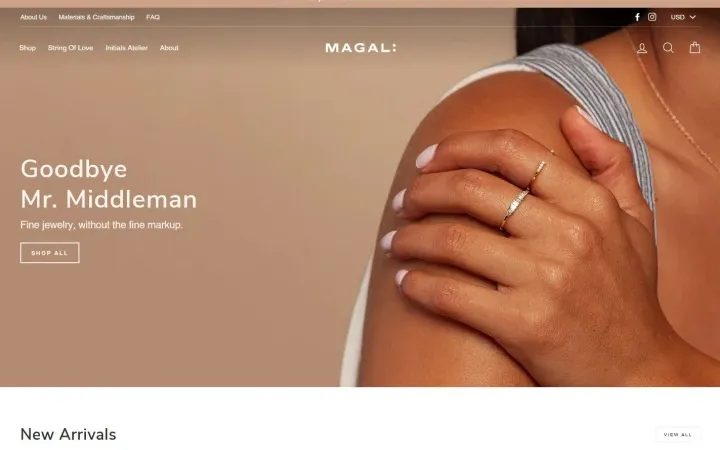 Aperçu du projet magaljewelry.com