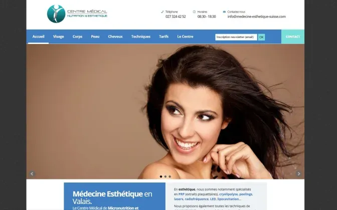 Aperçu du projet medecine-esthetique-suisse.com