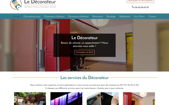 Aperçu du projet ledecorateur.fr