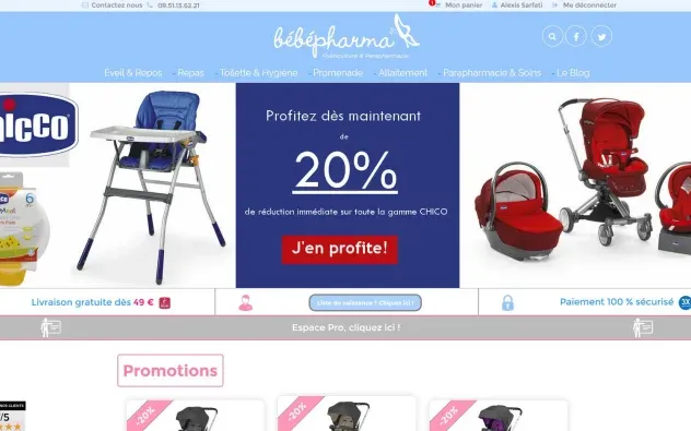Aperçu du projet bebepharma.fr
