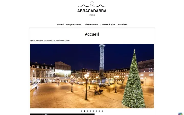 Aperçu du projet abracadabra.paris