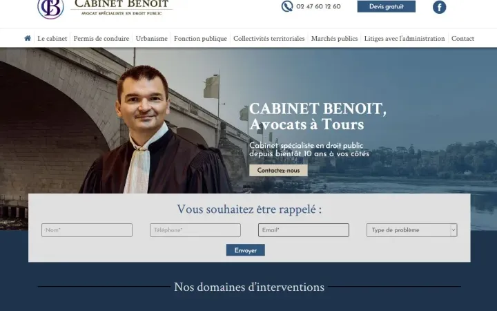 Aperçu du projet cabinet-benoit-avocat.com