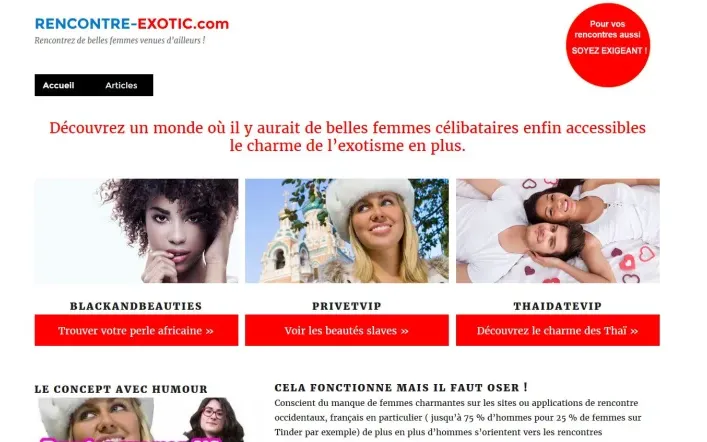Aperçu du projet rencontre-exotic.com