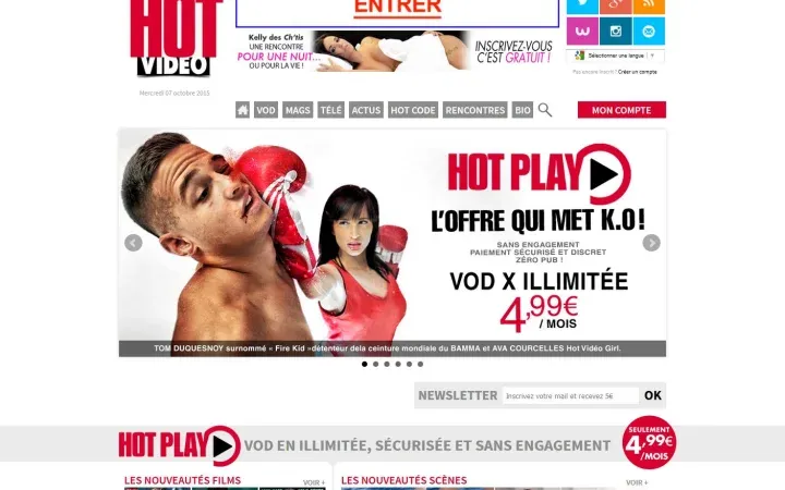 Aperçu du projet hotvideo.fr
