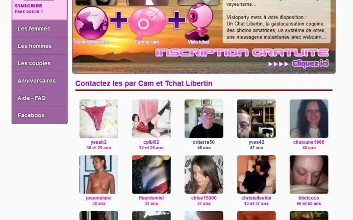 Aperçu du projet visioparty.com