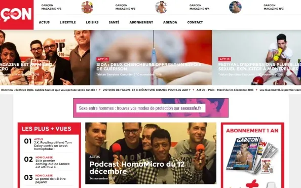 Aperçu du projet garcon-magazine.com