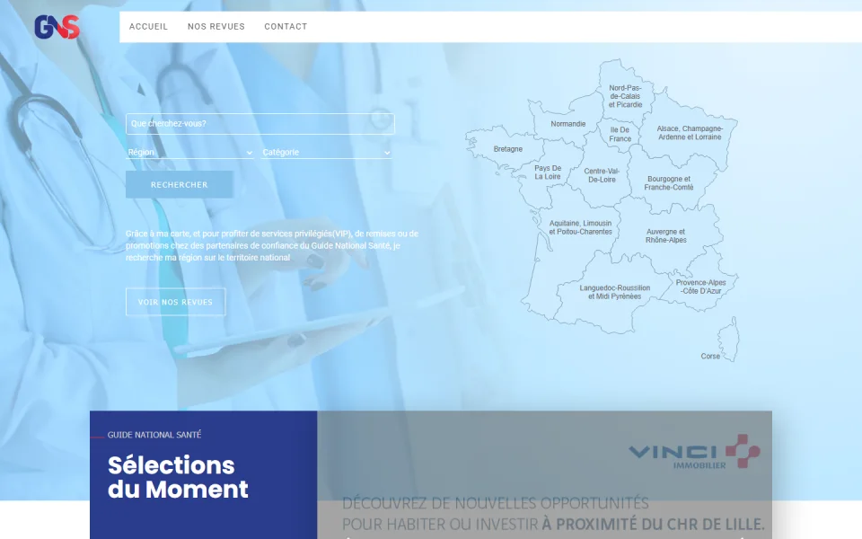Aperçu du projet Guide National Santé